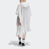 Adidas Originals J Koo Hooded Striped Long Cape Women Outerwear White FT9871