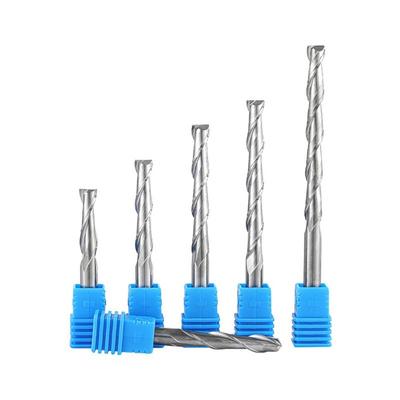 Двухзаходная концевая фреза по дереву 1/8"(3.175mm) Хвостовик 2,0-3,175 мм Фреза для ЧПУ HRC45 Прямая резьба Инструменты для гравировки Многослойная плата