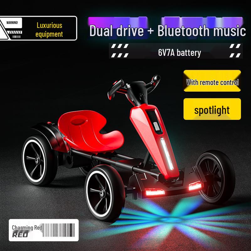 Складной детский электрический картинг - Машинка на радиоуправлении для мальчиков и девочек