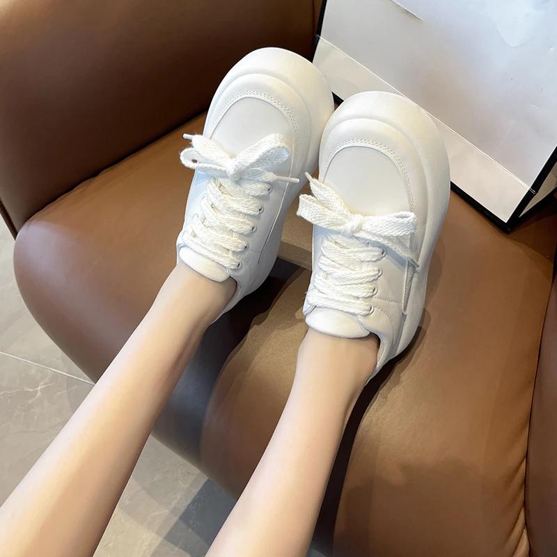 New Spring Autumn Casual Fashionable Platform Sole Elevated Women's Sports Shoes Non-slip Comfortable Vulcanized Shoes NO:M-1010