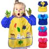 Eating Education School Drawing Craft Children Baking Tool Baby Clothes Smock Kids Bib Painting Apron Art Accessory