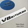 Chrome V8 BITURBO 3D ABS Fender Badge Side Emblem Decal Fit Mercedes Benz AMG C63 E63 G63 G500 Car Styling Sticker PQ7