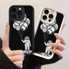 JT51 Астронавт с планетами Чехол для телефона для iPhone 17 Pro Max Samsung S26 A17 A07 Xiaomi 15T Redmi Note 14 Pro Plus Мягкий чехол-бампер из ТПУ