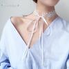 Sex Underwear Lace Collar Bow Accessories Buckless Neck Strap Harajuku Neck Jewelry Flower Abstinence Clavicle Chain