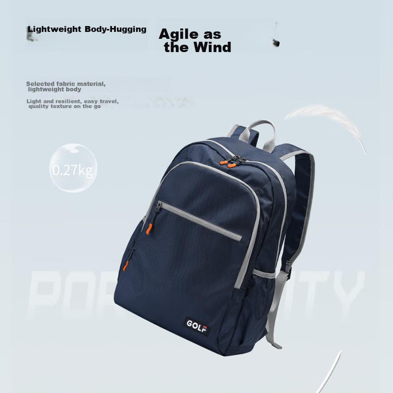 GOLF Foldable Backpack for Men And Women, Laptop Bag 15.6-Inch Notebook, Business Travel Backpack, Outdoor Hiking Sports Bag