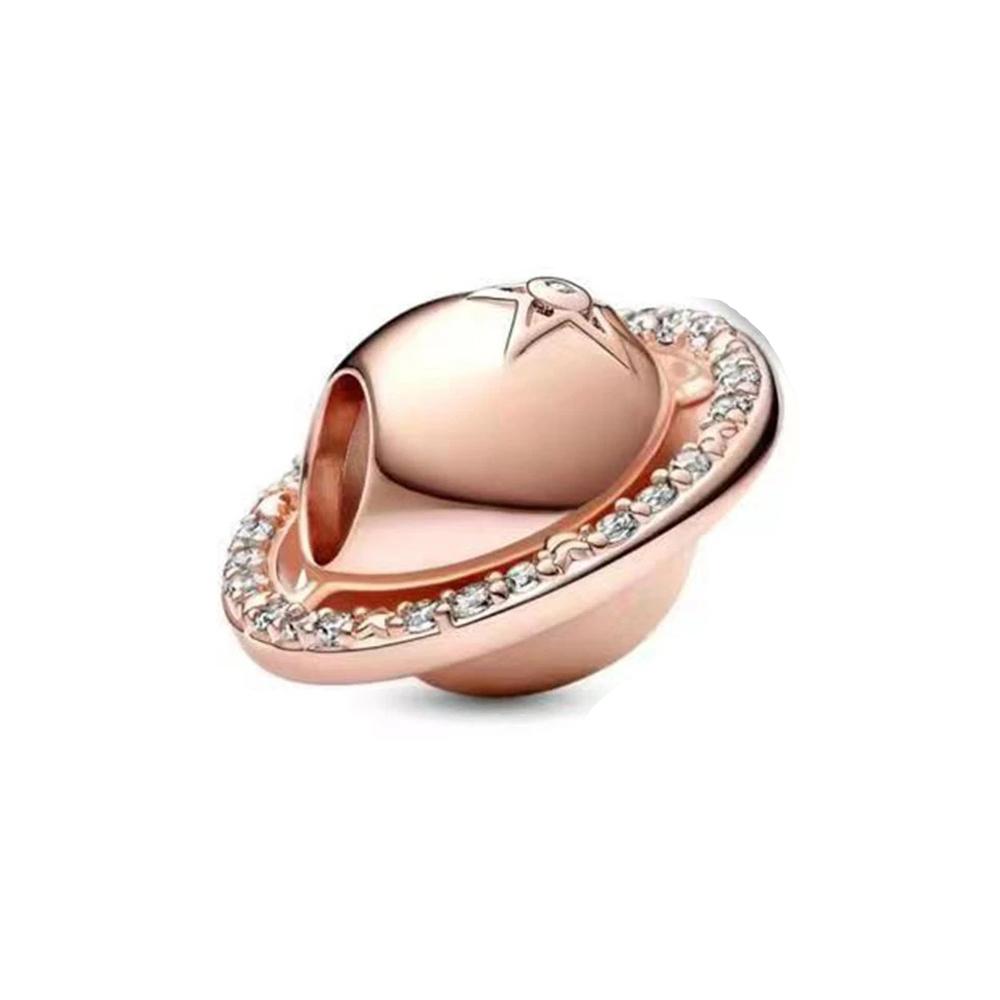 New 925 Silver Gold Plating Rabbit Cross Coffee Cup Pinecone Charms Beads Fit Original Bracelet Accessories For Women Gift