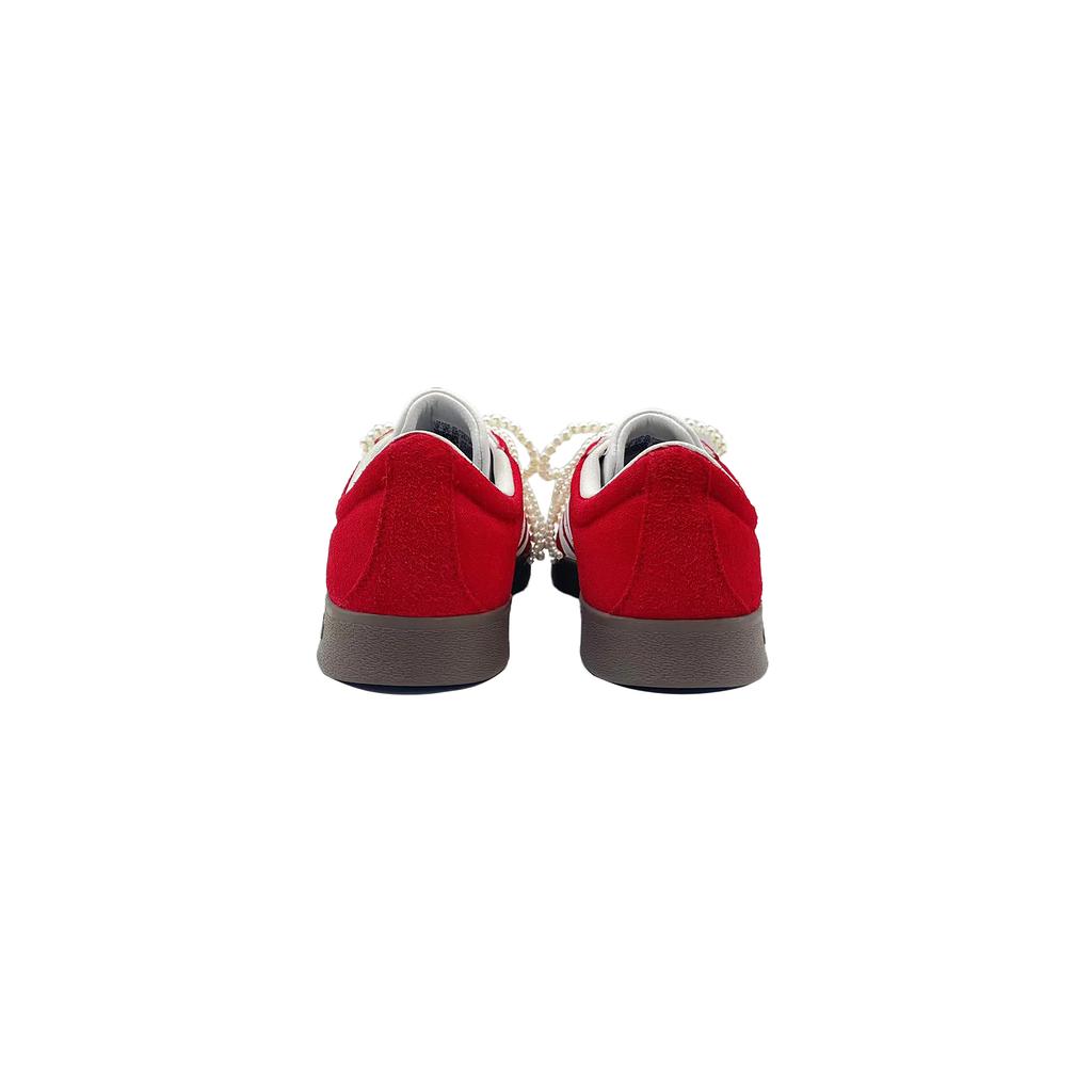 adidas Passion Pearl, Сладкий Стиль Легкие Низкие Скейт-Ботинки Женские Красный Белый HQ1802(Команда1230-)