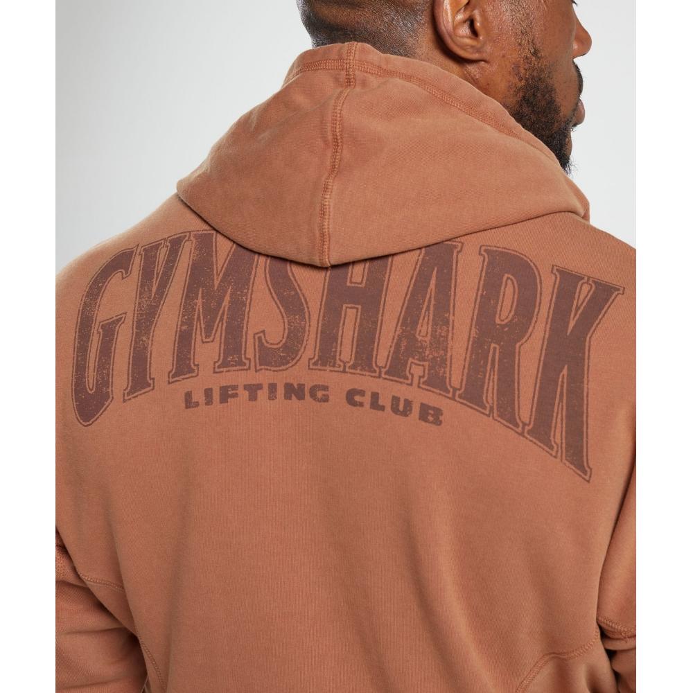 Gymshark Толстовка Heritage Washed Canyon Brown A4a7j Ncc0