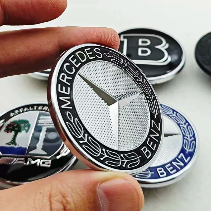 CQS1 57mm Star Hood Emblem Cover Badge Bonnet Logo for Mercedes-Benz W203 W204 W212 W213 W222 W221 C E S Class Car Front Accessories