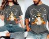 Comfort Colors® Mickey and Minnie Halloween Shirt, Disney Couple Halloween Tee, Disney Magical Castle Halloween Shirt, Halloween Pumpkin Tee