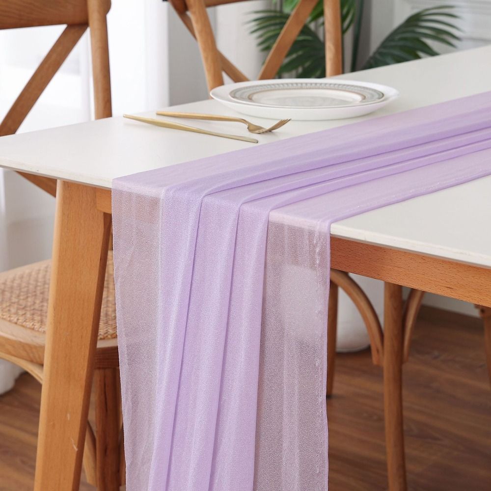 Polyester Party Bridal Tablecloth 30x300cm Wedding Table Cloth Wedding Birthday Party