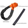 55000lbs Outdoor Off-road Vehicle Winch Rope Synthetic Soft Shackle Set Rugged Rescue Snatch Shackle With Protective Sleeve