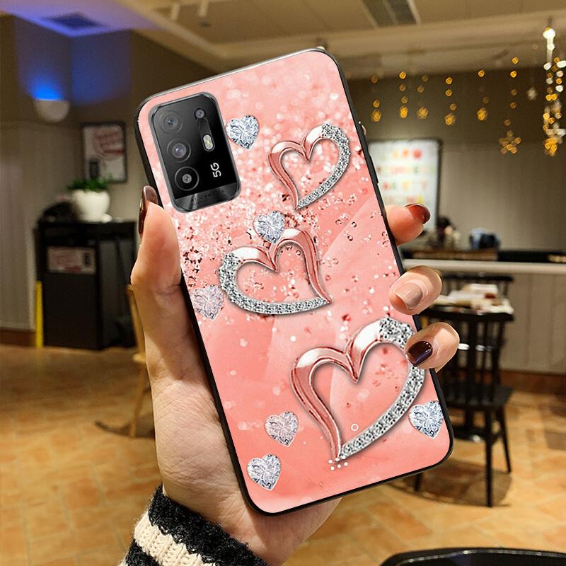 Чехол для телефона в стиле розового золота с любовью для OPPO A54 A74 A94 A53S A9 A5 A15 A16 A91 A96 A76 Reno8 8Pro Reno2 Z