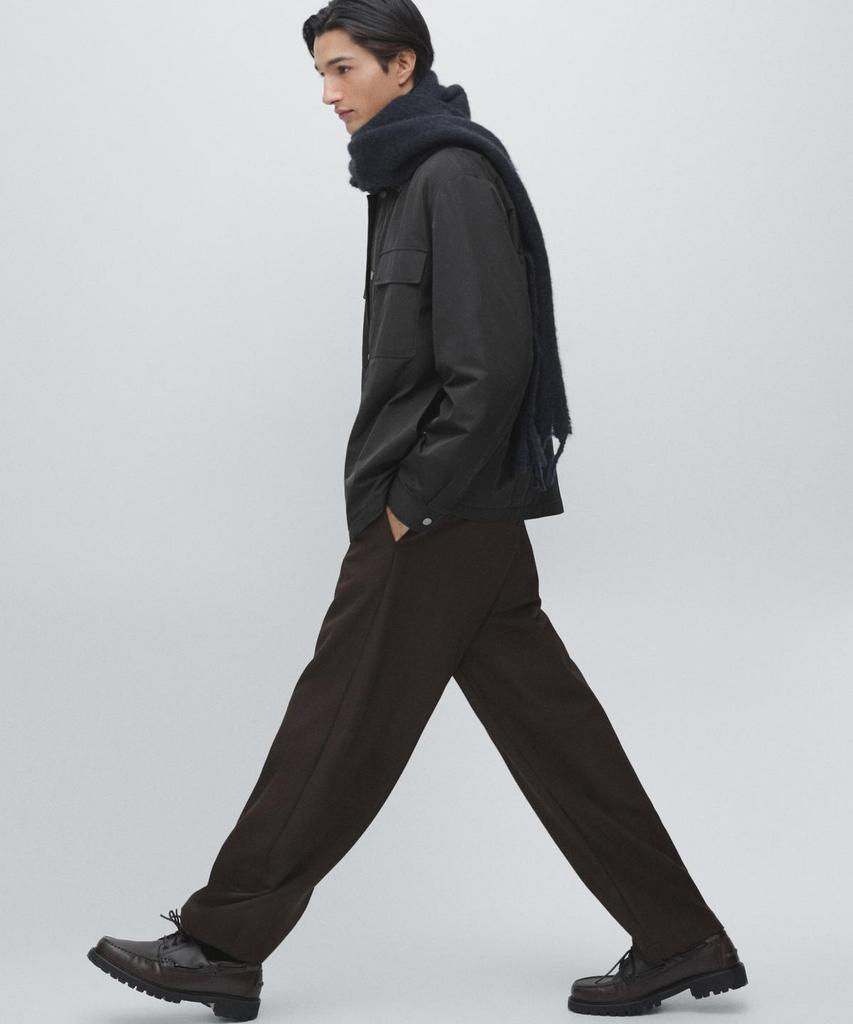 Водонепроницаемая верхняя рубашка Massimo Dutti с карманами