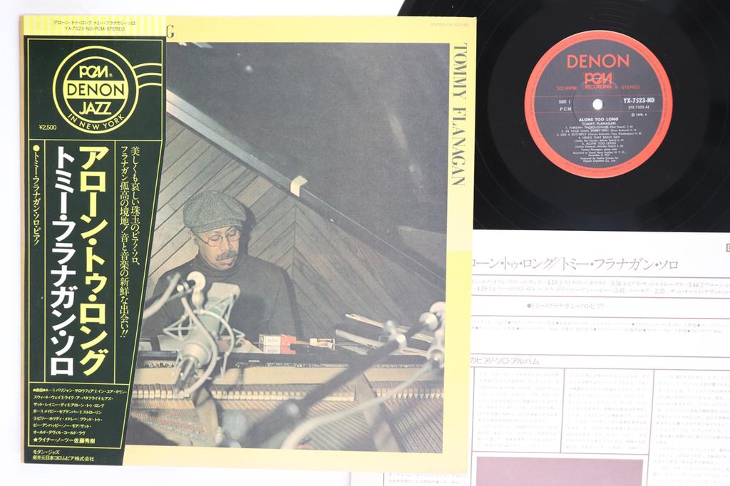 Виниловая пластинка TOMMY FLANAGAN Alone Too Long YX7523ND DENON 1981 Япония Obi Джаз Б/у