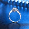Ring Female Korean Version Simple Fashion Zircon Open Ring Temperament Heart-shaped Diamond-set Index Finger Ring Single Row of Small Diamonds 2026