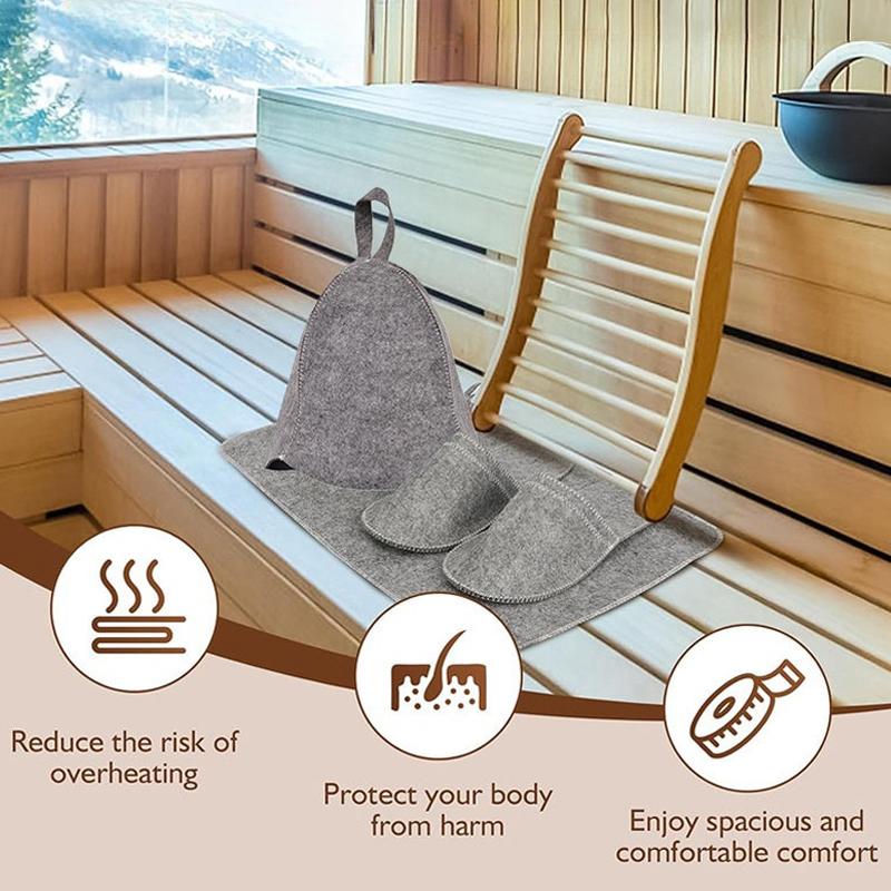 1Pcs Fashion Anti Heat Sauna Hat Thicken Wool Felt Shower Cap Quickly Towel Drying Towel Hats Sauna Bathroom Accessories