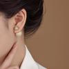 Легкая роскошь, высококлассные серьги-шарики, слегка инкрустированные цирконием, серьги-пусеты, женственные серьги оптом