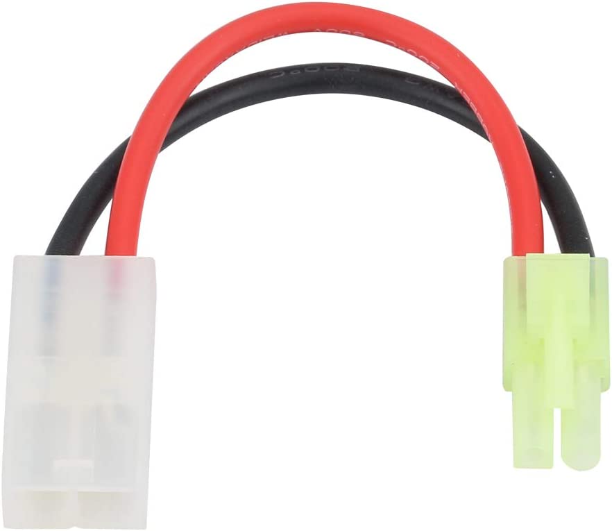 Tamiya Adapter Cable 16AWG 13cm | Large Female To Mini Male | Silicone Insulation | Compact & Lightweight | 9g