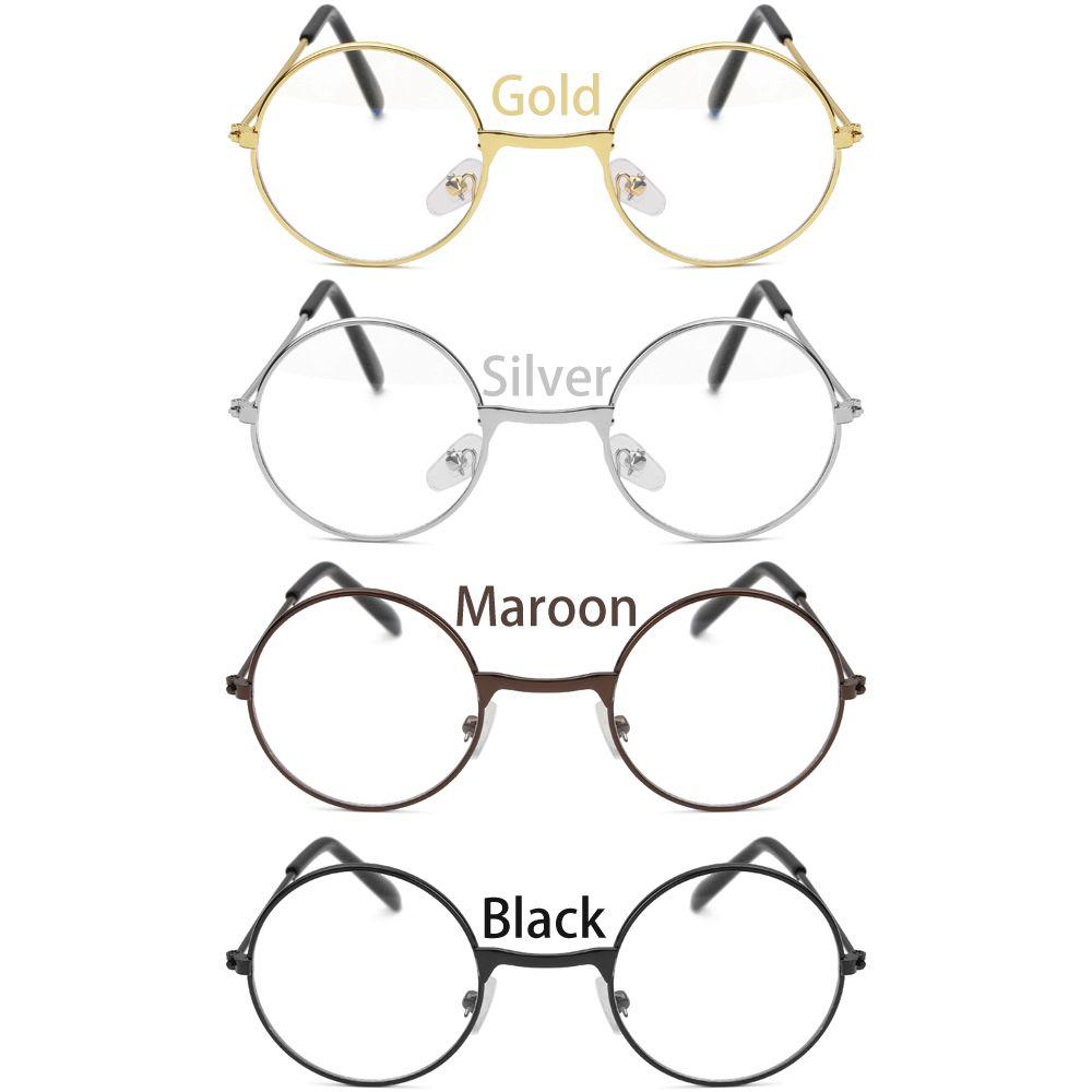 Flat Light Decorative Glasses Retro Children's Flat Mirror Small Round Glasses Clothing Accesories