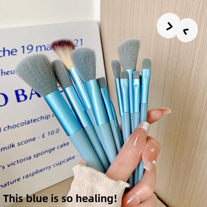 Набор из 13 кистей для макияжа: Мягкие кисти для теней, пудры, тонального крема, румян и контуринга — идеально подходят для новичков