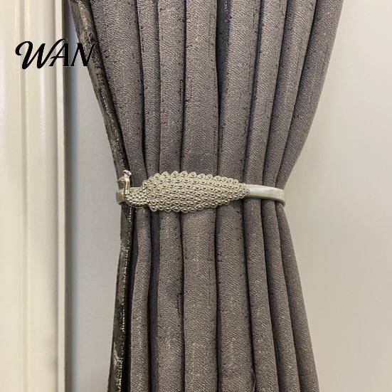 Daisy Metal Curtain Clip Buckle, with High-Elastic Spring Holdbacks, Simple Style No-Drill Renters Friendly Buckle Clip, for Home Decor And