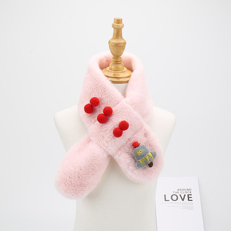 Kids' Cute Cartoon Scarf - Warm Winter Christmas Neck Warmer for Boys and Girls