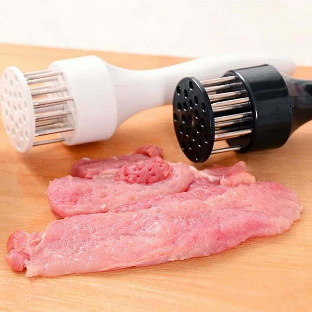 1 шт. молоток для размягчения мяса из нержавеющей стали, игла для раздавливания мяса, бытовой перфоратор, ежедневная игла для разламывания сухожилий, игла для вставки мяса