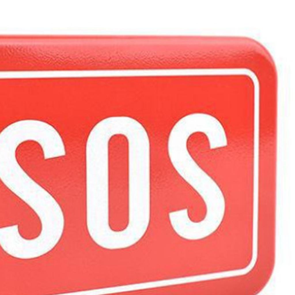 Маленький прямоугольный пустой ящик SOS Pattern Уличный инструмент Оборудование Железный ящик для хранения для кемпинга