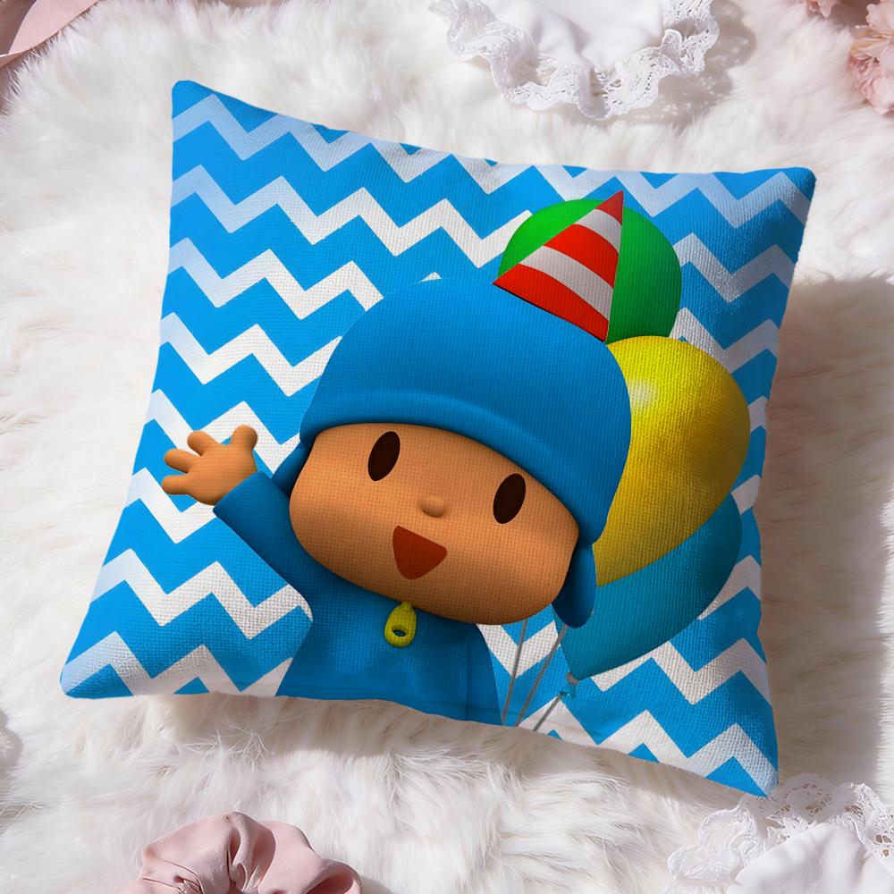 Милая мультяшная наволочка P-Pocoyo Премиум-комфорт Двусторонняя наволочка - Дизайн «Два в одном» для любой комнаты и салона автомобиля