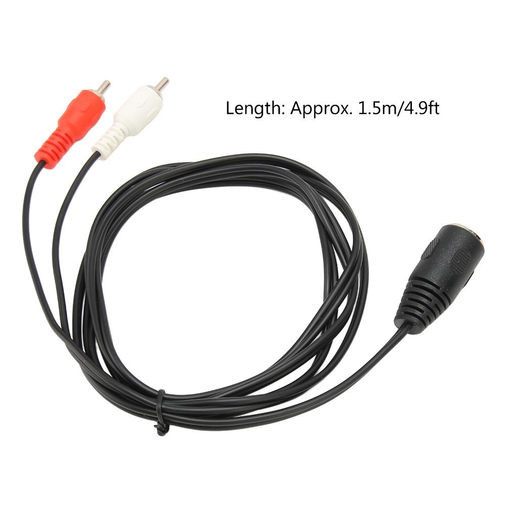 Кабель-переходник Plug and Play DIN 7-контактный (мама) на двойной RCA (папа) Гибкий RCA аудиокабель для домашней аудиосистемы
