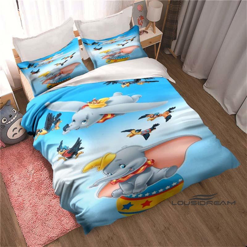 Dumbo soft and comfortable duvet covers, children's bedding sets, extra-large, large, single, double beds, various sizes availab