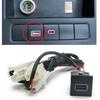 Автомобильные аксессуары для зарядки справа USB QC3.0 Быстрое зарядное устройство Разъем с кабелем Для VW Golf 5 Для VW Golf 6
