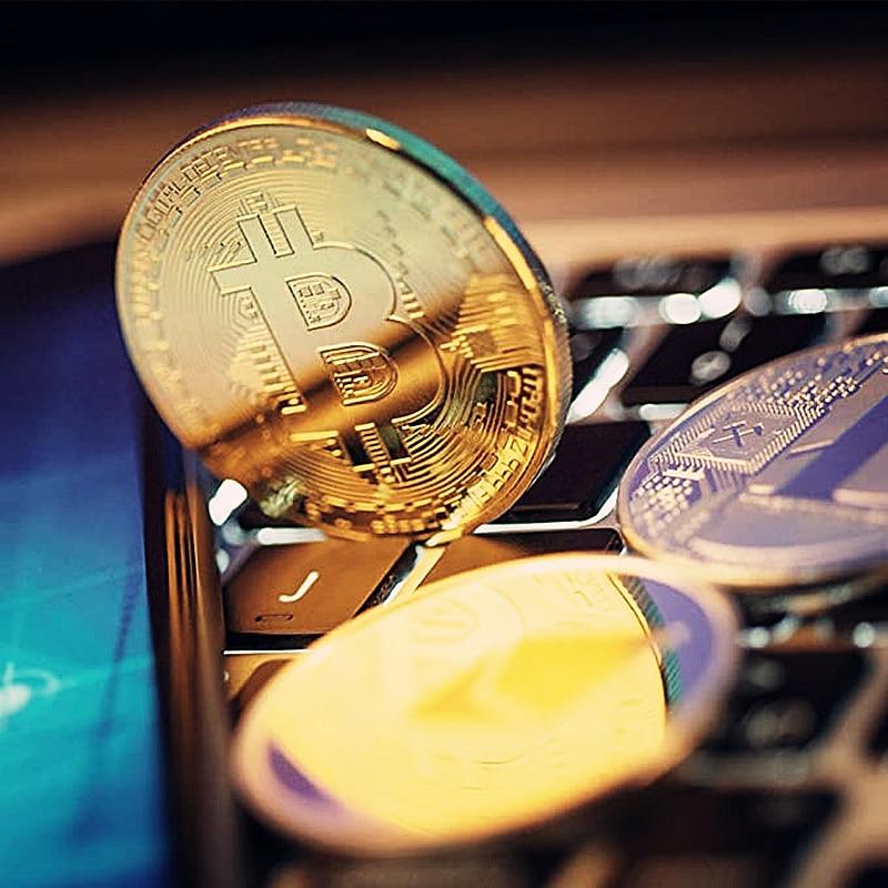 Биткойн Идея Художественная коллекция Золотая Биткойн Памятная круглая памятная медаль для коллекционеров Памятные монеты