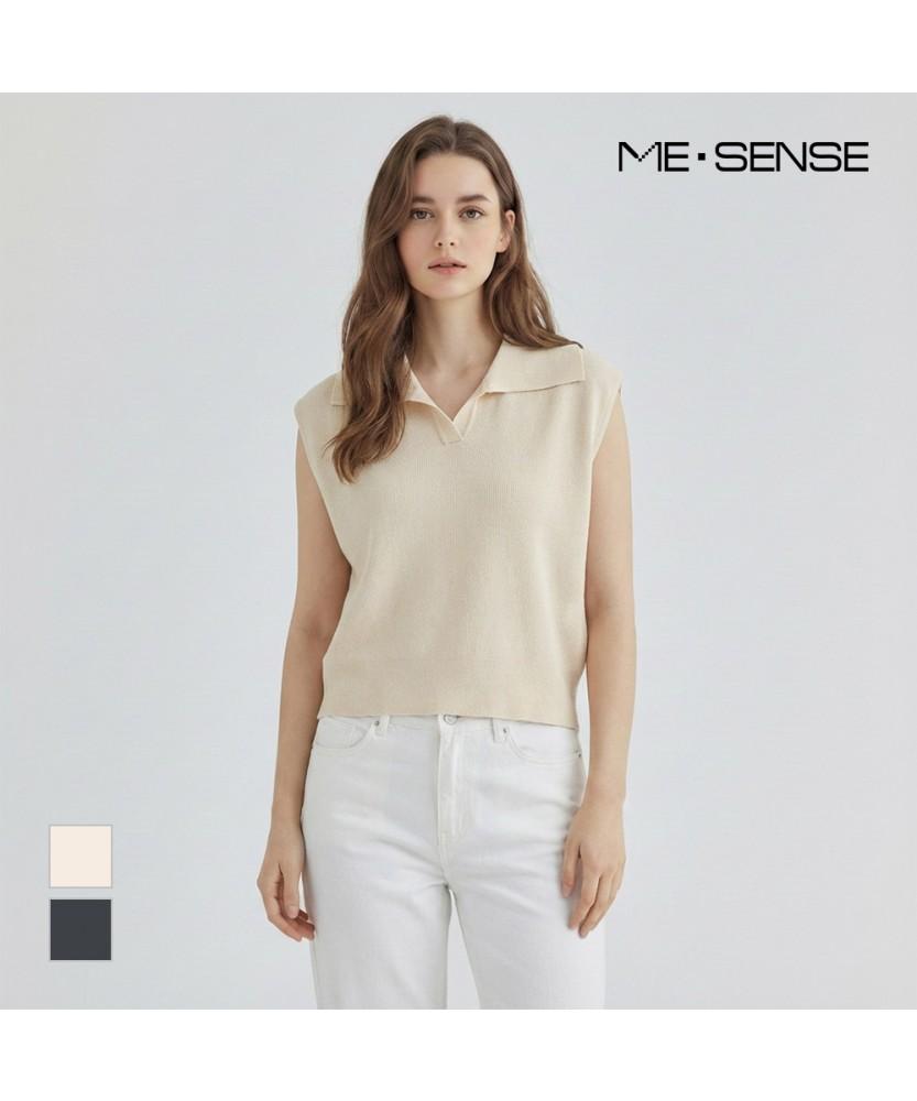 MESENSE Вязаный жилет с большим воротником_Mb35Knmd17Z