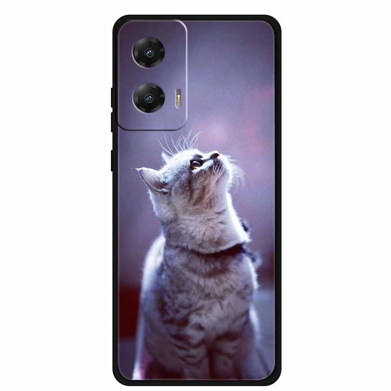 Для Moto G85 5G Чехол ТПУ Животные Мягкий Силикон Задняя Крышка Чехлы Для Телефона Для Motorola Moto E14 MotoG85 Волк Защитный Крутой funda