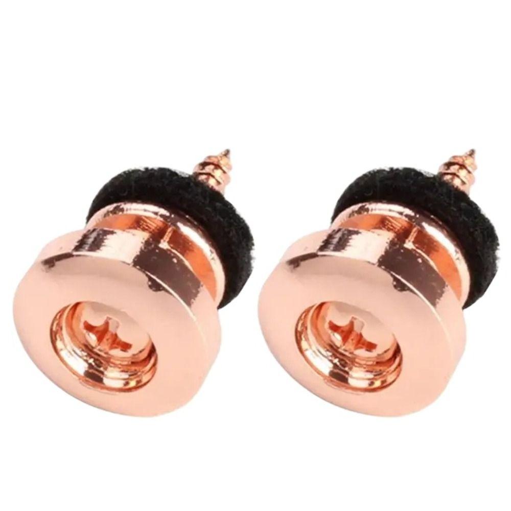 2шт железные кнопки для ремня гитары противоскользящие замки для ремня гитары штифты для конца ремня гитары гитарист