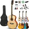 Aproa NTW акустическая гитара для начинающих, набор из 12 предметов, натуральное дерево, ель, коровья кость, мензура 628 мм, акустическая гитара Eris. Эрис.