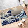 The Great Wave Off Kanagawa Room Mats Retro Multiple Choice Living Room Kitchen Rug Non-Slip Welcome Rug
