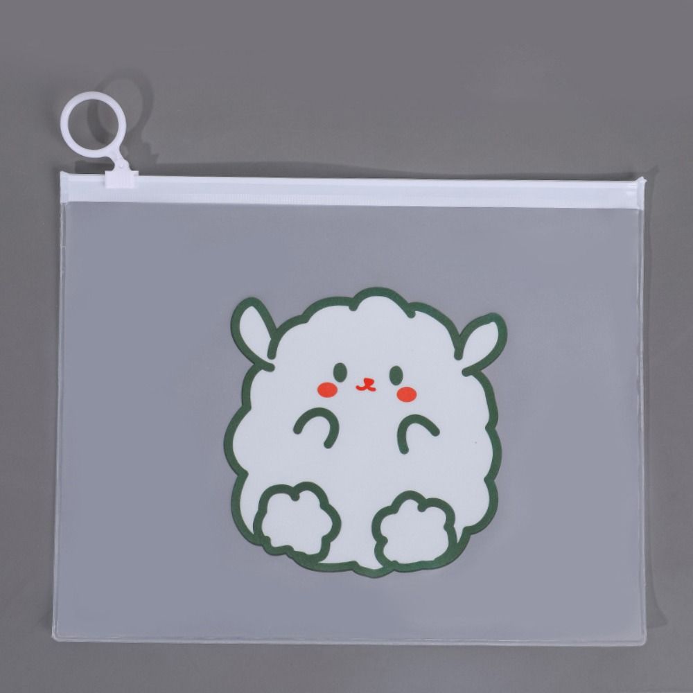 Водонепроницаемая сумка на молнии Пластиковая сумка для канцелярских товаров Мультяшный органайзер для канцелярских товаров Для девочек и мальчиков