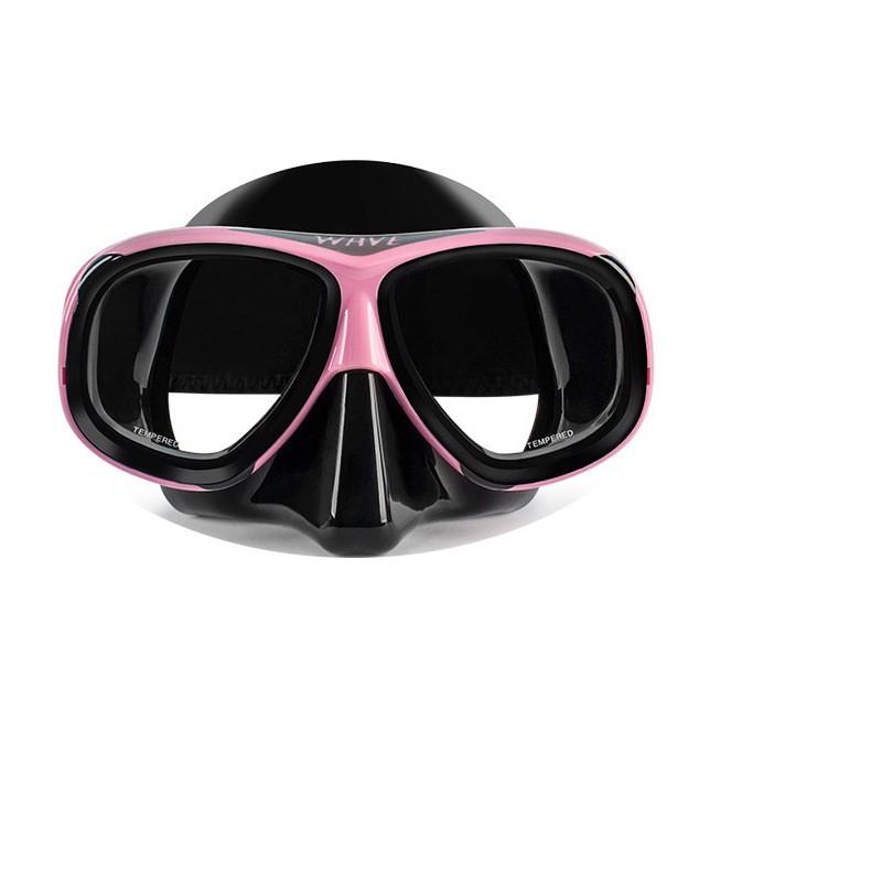 WAVE Clear Silicone Dive Mask Anti-Fog Prescription Snorkel Set Snorkeling Scuba Diving