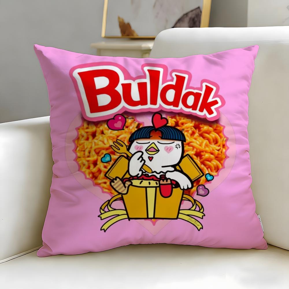 Популярная еда Самьянг Бульдак Рамен Наволочка Мягкая и Легко стирающаяся – Универсальная для Дивана, Кровати, Путешествий и Офиса