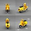 Металлическая модель мотоцикла Vespa Игрушка для детей с инерционным механизмом