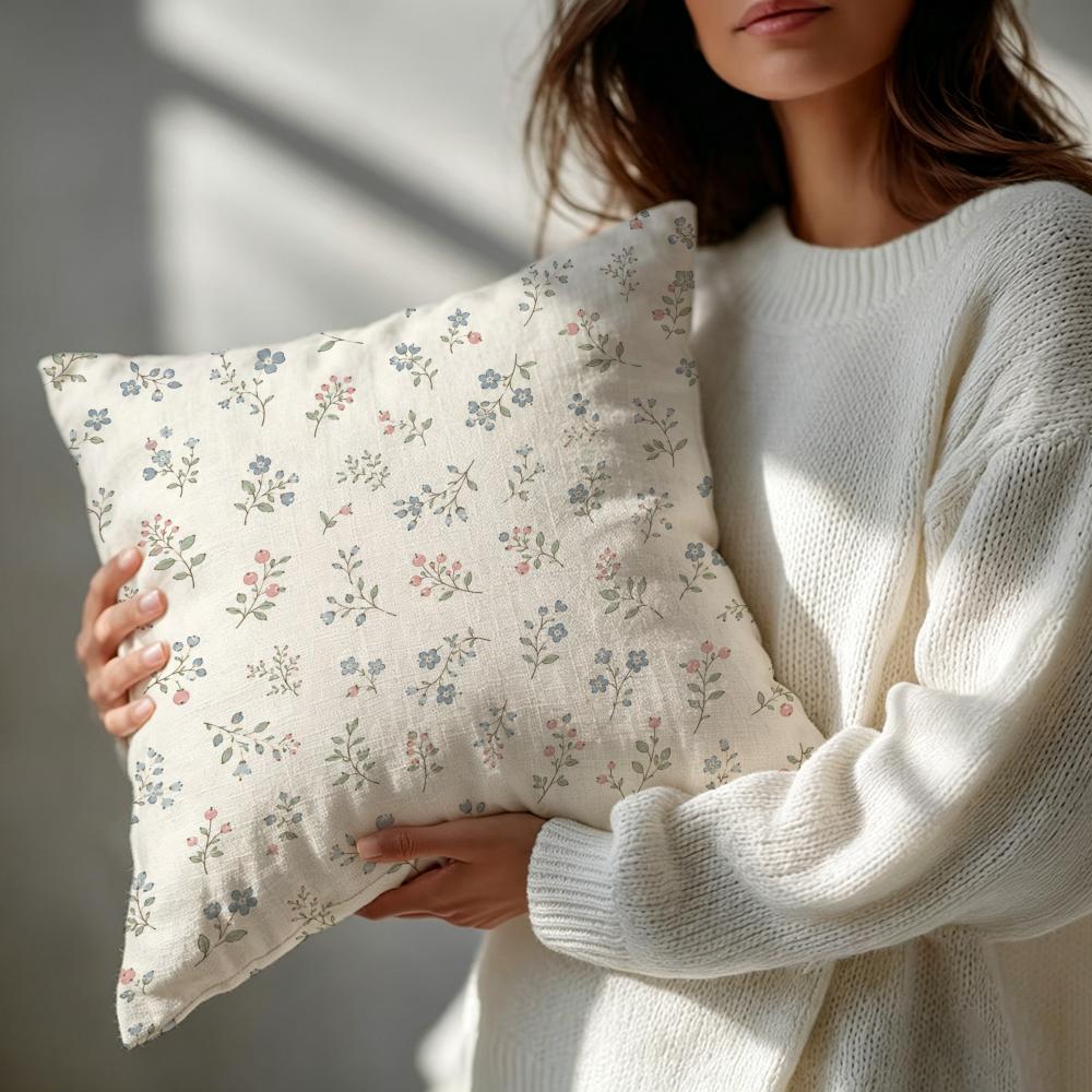 Pattern Small Floral Japanese Sundries Cushion Cover Patterned Cushion Cover Romantic Cozy Home Sofa Decoration