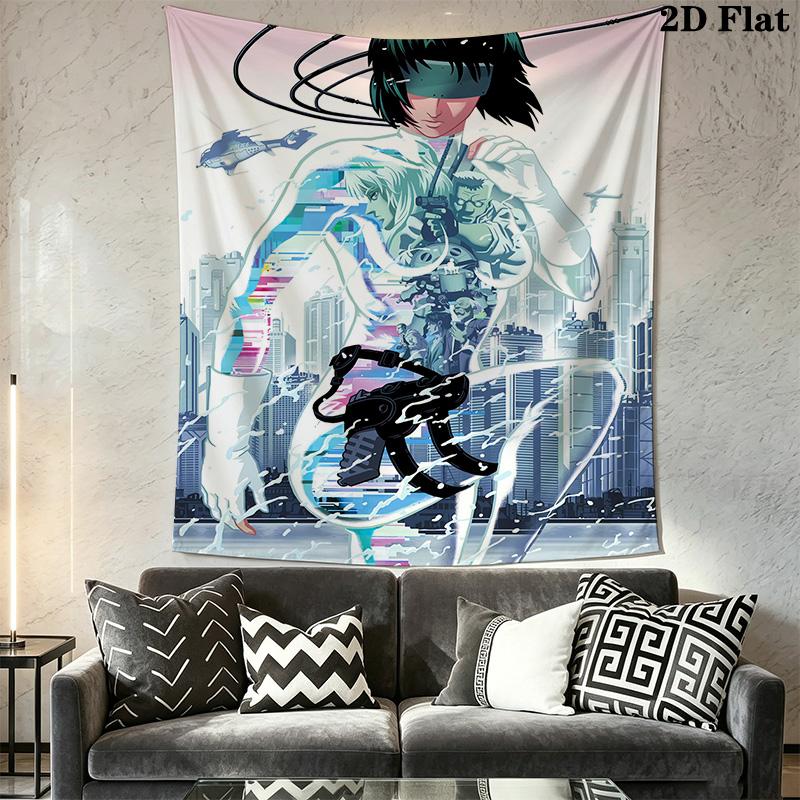 Ghost in the Shell Pattern Home Decor Tapestry, Wall Hanging, Decorative RV Wall Cloth.DGT0925526