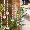 6 шт./комплект Прозрачные Акриловые Подвески-Сосульки Акриловые Хрустальные Призмы Рождественская Елка Подвеска Блестящая Сосулька Капля Воды Украшение