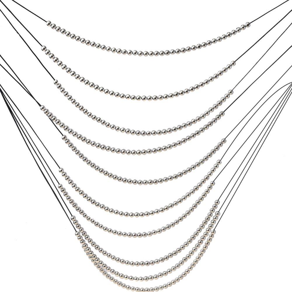 Layered Tassels Necklace Boho Multilayer Imitation Pearl Necklace Wedding Jewelry