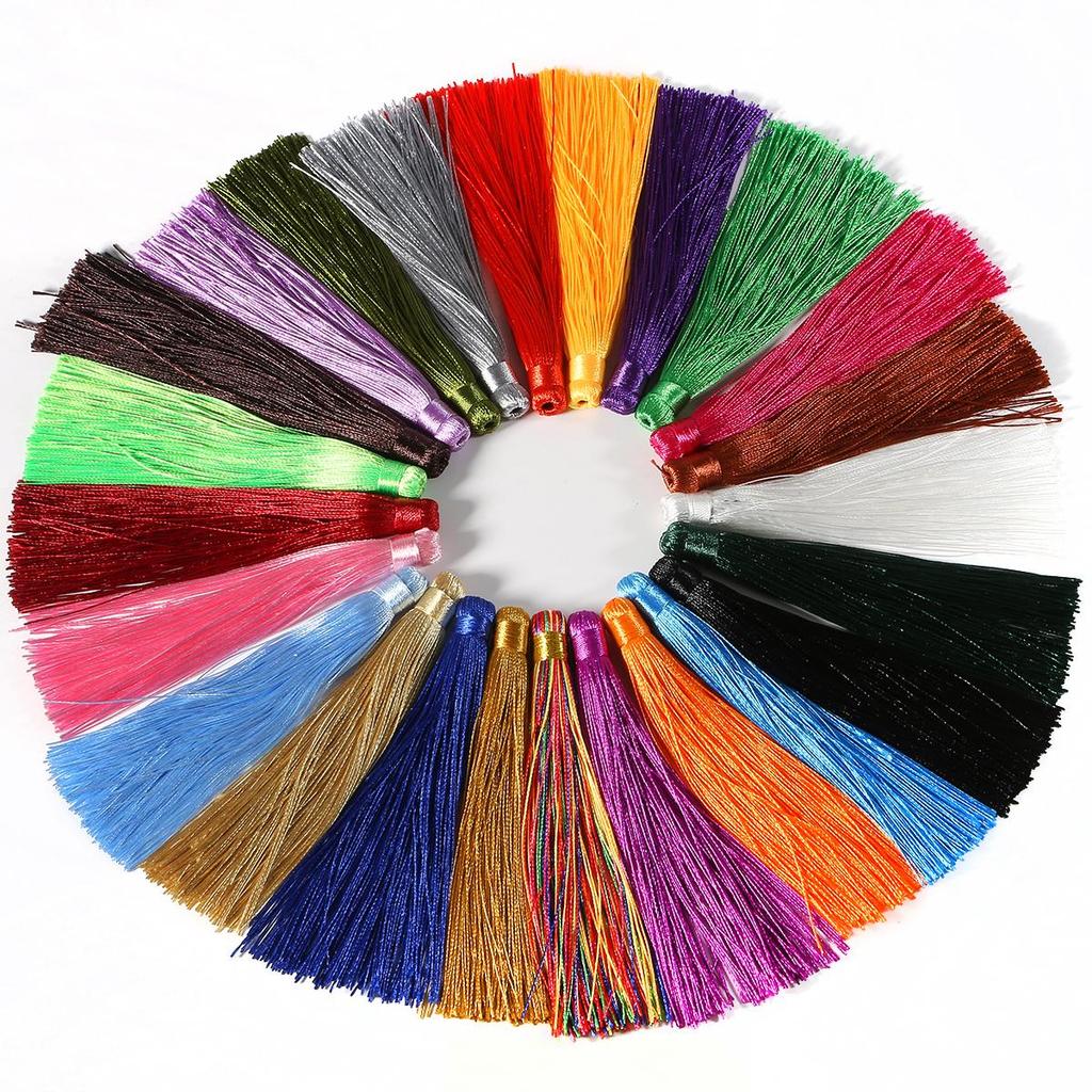 Шелковые кисточки для изготовления ювелирных аксессуаров своими руками, материалы для сережек