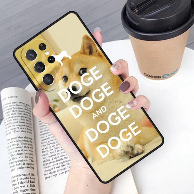 Чехол для телефона с мемом Doge Dog Cheems Для Samsung Galaxy S24 S25 Ultra S21 S22 Ultra S10E Note 10 Plus Note 20 FE S23