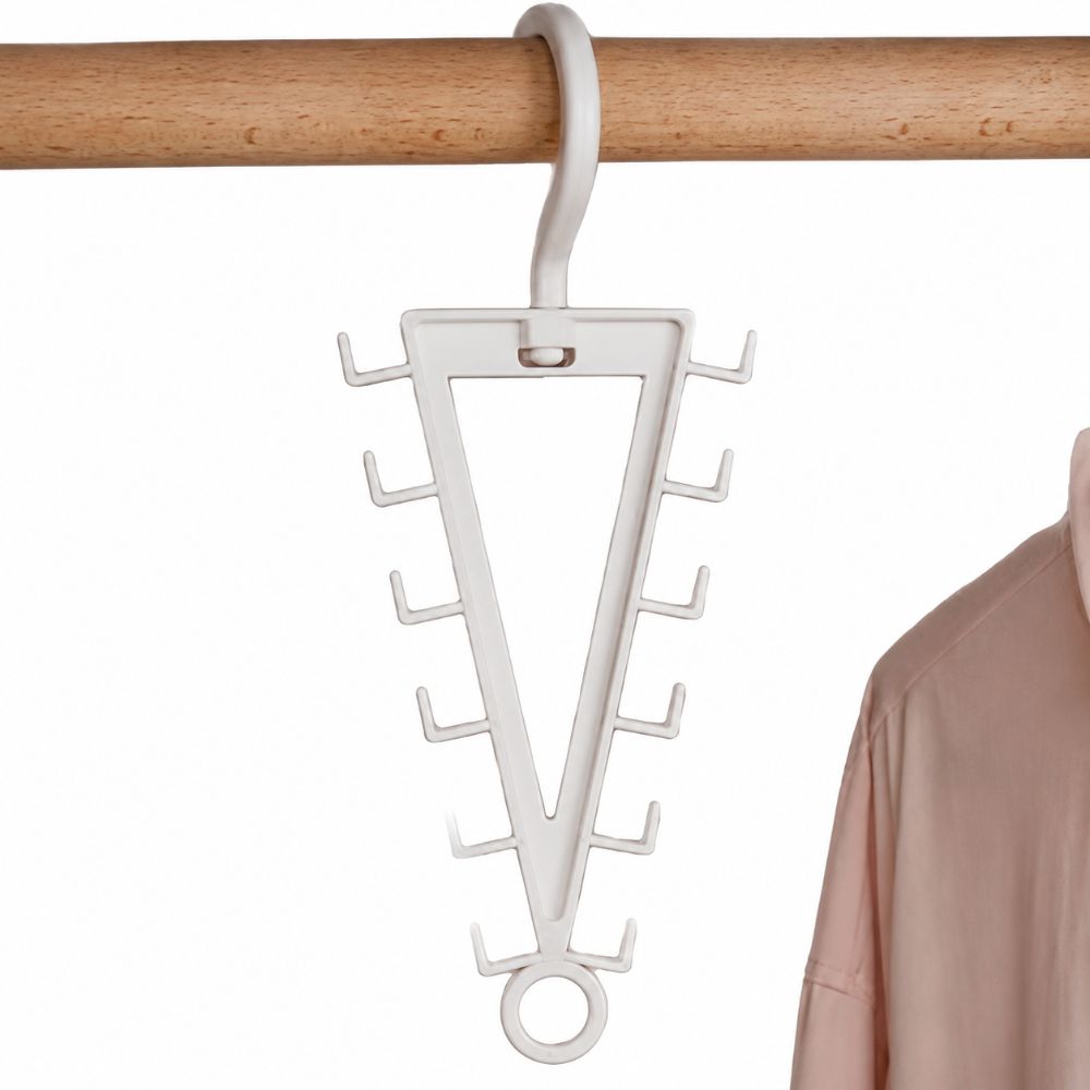 Space Saving V Shaped Hanger Wall Mounted Multi Hook Organizer Double Sided Hanger for Wardrobe